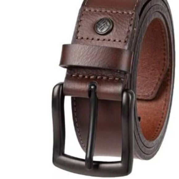 NWT! NEW! Columbia 100% Buffalo Leather Belt -Men's -Only Size L - Picture 2 of 5